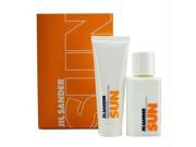 Jil Sander Sun Coffret Eau De Toilette Spray 75ml 2.5oz Hair Body Shampoo 75ml 2.5oz 2pcs