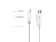 Tritina V8 USB Data Line Charger Cable for Samsung HTC Huawei Xiaomi Coolpad Meizu CellPhones White