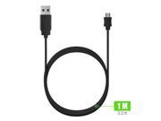 Tritina V8 USB Data Line Charger Cable for Samsung HTC Huawei Xiaomi Coolpad Meizu CellPhones Black