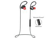Tritina Bluetooth Earphone Sport Headphones with MIC Designed Noise Cancelling Sport Earphone For Iphone Smartphone Comfortable Memory Earbuds Stereo Soun