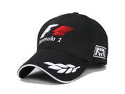 New black F1 racing team hat embroideried letters wheat f1 formula one team golf cap baseball cap