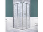 DreamLine Cornerview 34 1 2 by 34 1 2 Framed Sliding Shower Enclosure