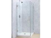 DreamLine Radiance 30 by 30 Frameless Hinged Shower Enclosure