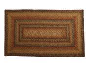 Green World Rugs 511065 Jute Braided Rugs 1 8 x 2 6 Timber Trail Rectangle