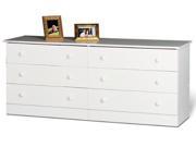 Prepac WHD 5828 6K Edenvale 6 Drawer Dresser White