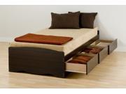 Prepac EBX 4105 K Twin XL Mate s Platform Storage Bed with 3 Drawers Espresso