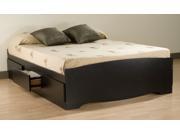 Prepac BBQ 6200 3K Queen Mate s Platform Storage Bed with 6 Drawers Black