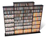 Prepac BMA 1520 K Quad Width Wall Storage holds 1520 CDs Black