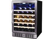 NewAir AWR 520SB 52 Bottle Compressor Wine Cooler Stainless Steel Black