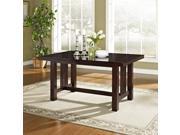 Walker Edison TW60MCNO Cappuccino Wood Dining Table