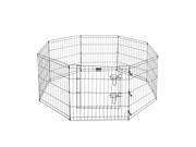Pet Trex 24 Exercise Playpen for Dogs 24 x 24 High Panels with Gate