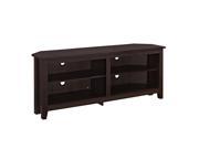 Walker Edison 58 Wood Corner TV Console Espresso W58CCRES