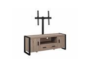 Walker Edison 60 Urban Blend TV Stand with Mount Driftwood Black W60UBC22AG MT