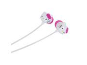 HELLO KITTY KT2084 Earbuds with In Line Volume Control