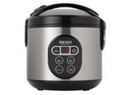Aroma 8 Cup Cooked Black Stainless Cool Touch Digital Rice Cooker Food Steamer ARC 914SBD