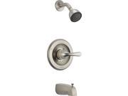 Delta T13420 SS Classic Single Handle 1 Spray Tub and Shower Faucet in Stainless