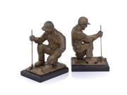 Modern Day Accents 3468 Golfer Book Ends