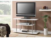 Convenience Concepts 131031W 3 Tier Wide TV Stand White