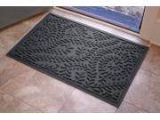 Bungalow Flooring 20378540023 Aqua Shield Boxwood 2 x 3 Mat Charcoal