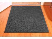 Bungalow Flooring 20378540035 Aqua Shield Boxwood 3 x 5 Mat Charcoal