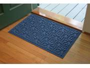 Bungalow Flooring 707610023 Aqua Shield Stained Glass 2 x 3 Mat Navy