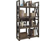 Altra Furniture 9631096 Wildwood Bookcase Room Divider Rustic Gray Finish