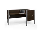 Bestar 100855C 69 Pro Biz Single Right L Desk Workstation In Chocolate