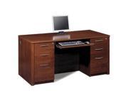 Bestar 60871 63 Embassy Executive Desk Kit Including Assembled Pedestals In Tuscany Brown Finish