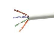 Monoprice 1000FT 24AWG Cat5e 350MHz UTP Solid Plenum CMP Bulk Ethernet Bare Copper Cable Gray GENERIC