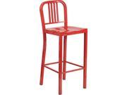 Flash Furniture CH 31200 30 RED GG 30 Red Metal Bar Stool