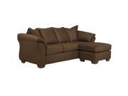 Flash Furniture FSD 1109SOFCH CAF GG Signature Design by Ashley Darcy Sofa Chaise in Cafe Microfiber