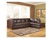 Flash Furniture FSD 2749RFSEC MAH GG Signature Design by Ashley Fairplay Sectional with Right Side Facing Chaise in Mahogany DuraBlend Leather