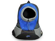 Wacky Paws WPC022 BL Pet Backpack Large Blue