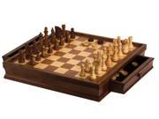 CHH 1046 19 Inch Camphor Chess and Checker Set