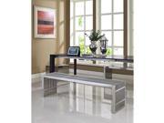 Small Gridiron Stainless Steel Bench with Two Large Gridiron Stainless Steel Benches