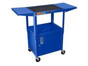 Blue Adj Hgt Table W Drop Lea