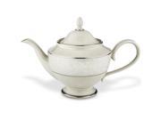 Lenox 6252498 Pearl Innocence Teapot With Lid Ivory