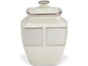Lenox 6337935 Ivory Frost Square Sugar Bowl With Lid