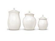 Lenox 825738 French Perle 3 Piece Canister Set White