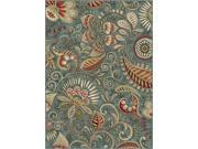 Tayse Rugs Capri CPR1009 Blue 5 ft. 3 in. x 7 ft. 3 in. Transitional Area Rug