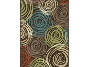 Tayse Rugs Deco DCO1015 Brown 7 ft. 10 in. x 10 ft. 3 in. Contemporary Area Rug