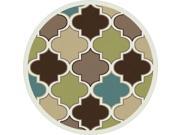 Tayse Rugs Deco DCO1029 Multi 7 ft. 10 in. Round Transitional Area Rug