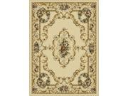 Tayse Rugs Laguna 4612 Beige 7 ft. 6 in. x 9 ft. 10 in. Traditional Area Rug