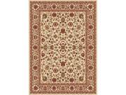 Tayse Rugs Sensation 4812 Beige 5 ft. 3 in. x 7 ft. 3 in. Transitional Area Rug
