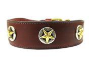 Mirage Pet Products 82 09 18BG Lone Star Leather Burgundy 18 inch
