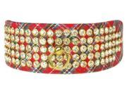 Mirage Pet Products 86 05 16RD Plaid Mirage Red 16 inch