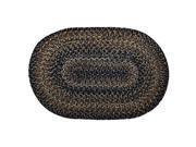 Homespice Decor 321022 Black Forest Ultra Durable Braided Rugs Oval