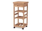 International Concepts Kitchen Trolley Unfinished WC 1515