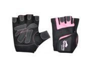 Spinto Fitness Workout Gloves Pink Black L