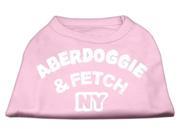 Mirage Pet Products 51 01 XLLPK Aberdoggie NY Screenprint Shirts Light Pink Extra Large